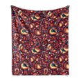 thumbnail image 1 of Paisley Soft Flannel Fleece Throw Blanket, Modern Paisley Pattern with in a Funky Inspired Graphic Design Print, Cozy Plush for Indoor and Outdoor Use, 50" x 60", Multicolor, by Ambesonne, 1 of 6