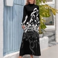 thumbnail image 4 of Notas Musicales Vestido Largo vestido de lujo vestidos para eventos especiales vestido mujer verano Vestido Largo mujer, 4 of 5