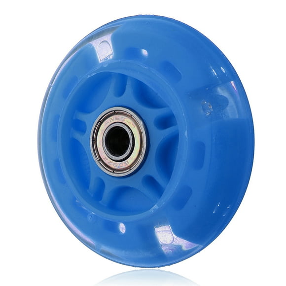 Sonducket Rueda de patinete para niños de PU, portátil, Universal, 80mm, reparación de patines en línea, ruedas coloridas, accesorios de Patinetes eléctricos Azul
