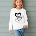 thumbnail image 5 of The Children's Place Baby Girls' and Toddler Girls Long Sleeve Prints Shirts Cute Crewnecks Dressy Casual Blouses Clothes White 3 Years, 5 of 5