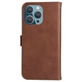 thumbnail image 4 of SaniMore for iPhone 14 Pro Max Case, with RFID Blocking [2 Card Slots] PU Leather Cover with Detachable Hand Strap Flip Kickstand Magnetic Wallet Cover for iPhone 14 Pro Max, Brown, 4 of 9