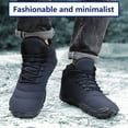 thumbnail image 5 of Yunkctuk Mens Womens Barefoot Shoes Winter, Men's Women's High-top Walking Shoes Snow Boots,Thickened Warm Fur Lined Non-slip Hiking Cotton Boots., 5 of 7