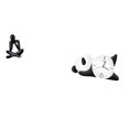 thumbnail image 1 of Escultura abstracta de panda, estatua moderna, adorno coleccionable, bonito reloj de pared, decoración robusta y práctica para el hogar, estantería pa, 1 of 8