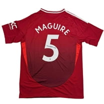 Autographed/Signed Harry Maguire Manchester United Red Soccer Jersey Beckett BAS COA