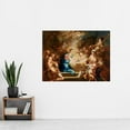 thumbnail image 2 of Conca Adoration Shepherds Biblical Nativity Painting Extra Large XL Wall Art Poster Print, 2 of 3