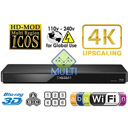 PANASONIC 360 2K/4K Smart Network Multi System Blu Ray Disc DVD Player 100~240V 50/60Hz for World-Wide Use - 6 Feet HDMI Cable is