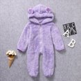 thumbnail image 5 of Wamejoo Boys Winter Coat Jacket Baby Boy Jumpsuit Solid Hooded Romper Warm Coat Outwear Outerwear, 5 of 9