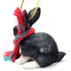 thumbnail image 3 of Conversation Concepts Conejo Tiny Miniature One Adorno Navideño Blanco Y Negro - ¡Encantador!, 3 of 3