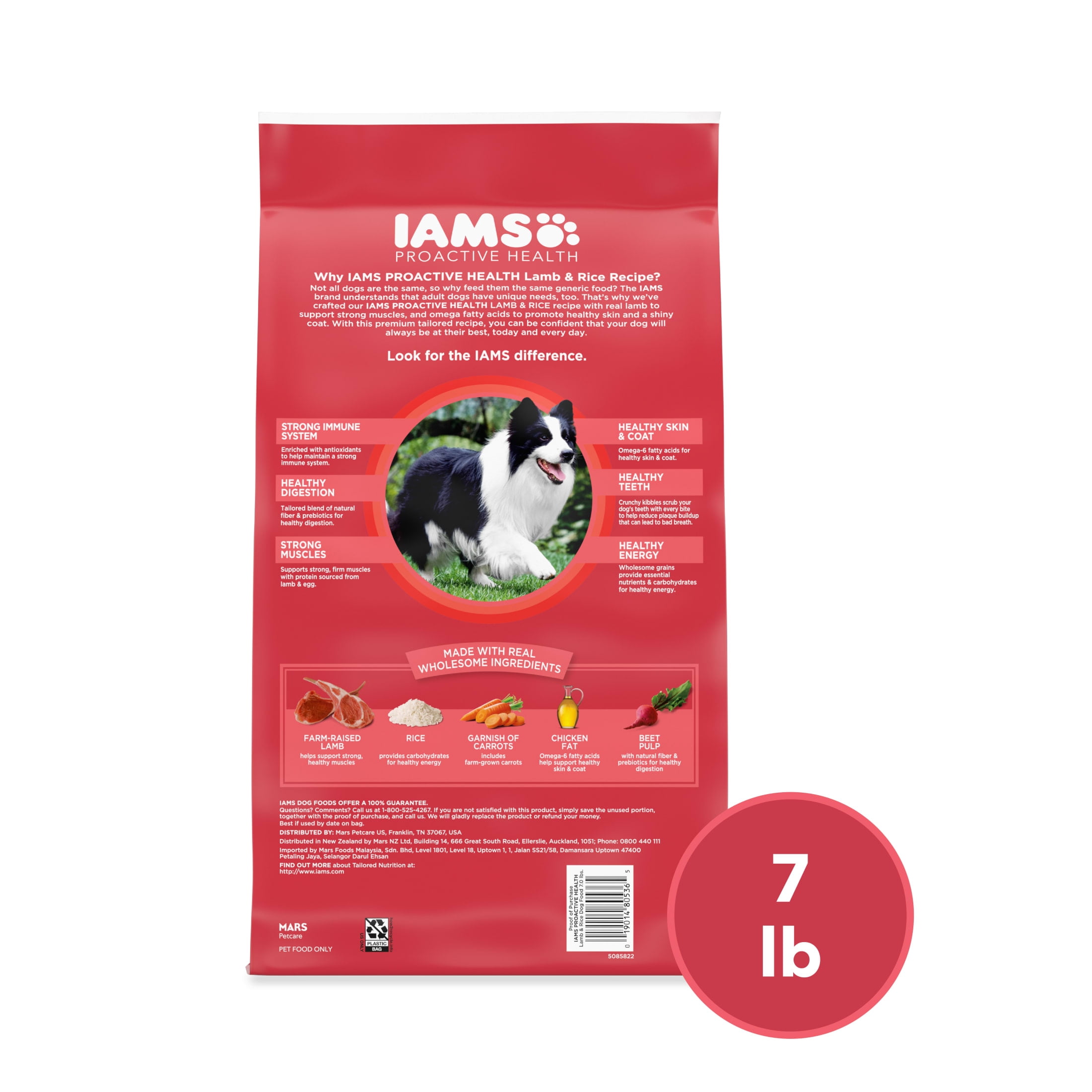 Iams Proactive Health Minichunks Dry Dog Food with Real Lamb & Rice, 7 lb. Bag