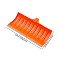 thumbnail image 2 of Terraxo Snow Spade Head Replacement Snow Removal Scoop Multipurpose Clearing Tool Portable Grain Storage Winter PP Head Suitable for Driveway Home Garden Hous with Steel Strip, 2 of 8