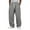 Gray, variant on Fleece Open Bottom Sweatpants for Men with Pockets, Relaxed Fit, Moisture Wicking, Breathable