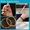 thumbnail image 5 of 2 Rolls 0.6mm Stretchy Bracelet String, 350 Yards Elastic Thread for Jewelry Making & Friendship Bracelets, White, 5 of 5