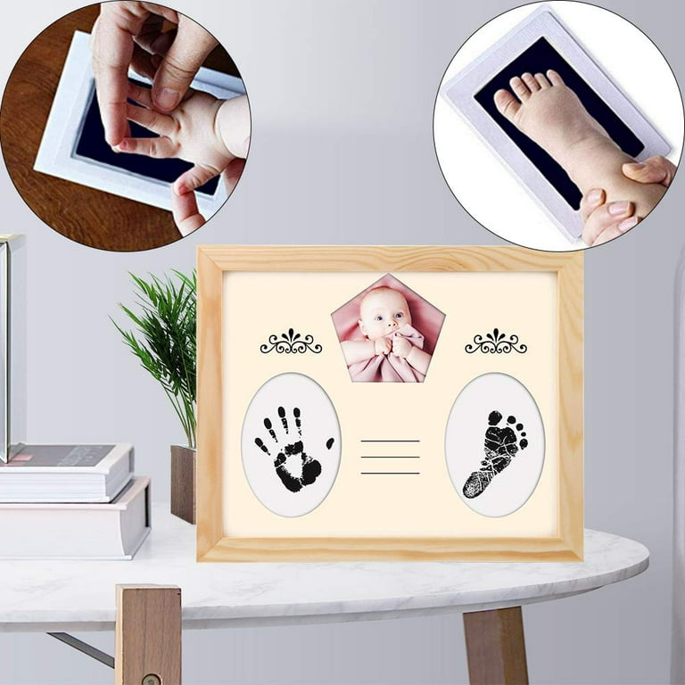Baby Handprint and Footprint Kit | Non-Toxic | Inkless Footprint | Baby  Footprint Frame | Newborn Footprint Kit | Baby Ink Pad | Dog Paw Prints