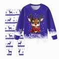 thumbnail image 2 of TOWED22 Boys Girls Christmas Pajamas Xmas Graphic Long Sleeve Pant Sets Pjs Kids Holiday Sleepwear, 2 of 5
