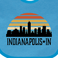 thumbnail image 4 of Inktastic Indianapolis Indiana Skyline Retro Boys or Girls Baby Bib, 4 of 4