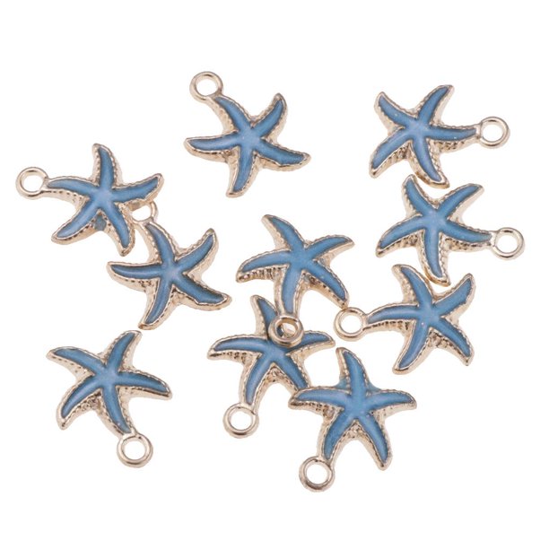 Colgantes De De La Aleación Pedazos Para La Fabricación De La Joyería Que Hace - Azul Fernando dijes de peces marinos para pulseras