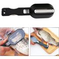 thumbnail image 5 of Cepillo de plástico 2 en 1 para escamas de pesca, cortador de pescado incorporado, cepillo para piel de pescado, escalador de pescado, cuchillo para filetear, Herramientas de limpieza de pes, 5 of 5