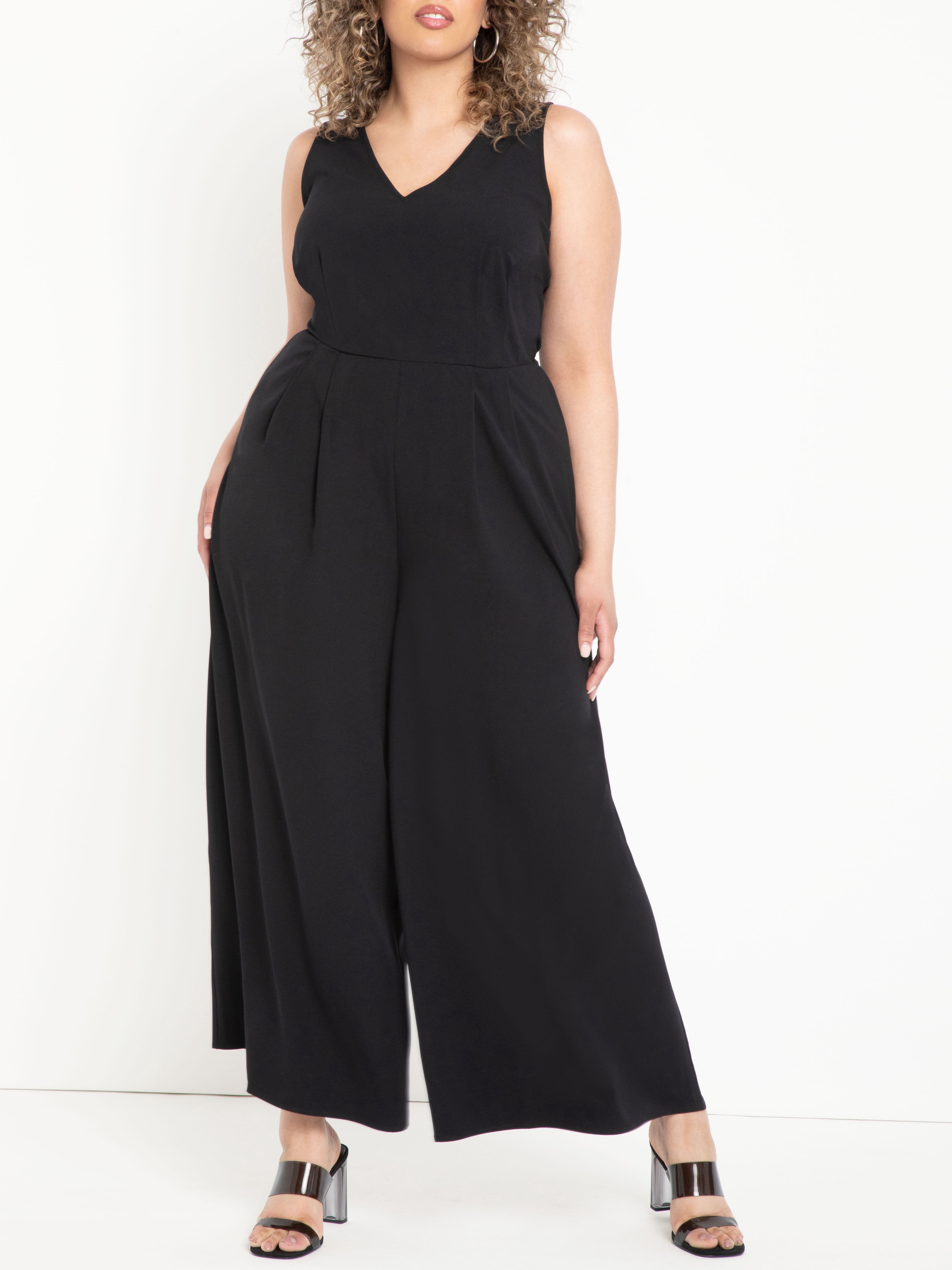 plus size palazzo jumpsuit