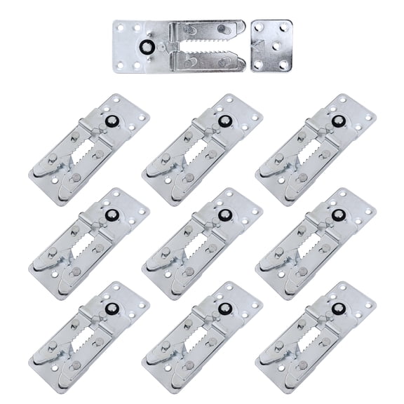 10 sets 5.5inch Sectional Couch Connector, Furniture Connector Sofa Connector Clips, Galvanized Iron Sofa Sectional Connectors