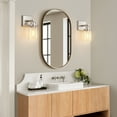 thumbnail image 2 of EDISHINE 2-Light Vanity Lights for Bathroom Mirror Wall Lights with Glass Shade, 2 of 6