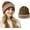 Briwn, variant on Y2k Crochet Hats for Women Stripes Beanie Blank Beanies Vintage Handmade Hat Men Girl Wool Winter Cap