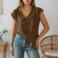 thumbnail image 2 of UJNDER Ribbed Knit Sweater Vest for Women Oversized Sleeveless Top Casual Layering Piece Fall Winter Coffee M, 2 of 5