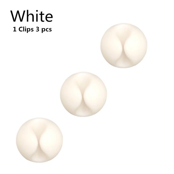 Silicone USB Cable Organizer Cable Winder Desktop Tidy Management Clips Cable Holder for Mouse Headphone Wire Organizer