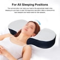 thumbnail image 4 of Memory Foam Pillow Ergonomic Sleeping Pillow Cervical Orthopedic Bed Pillow, 4 of 8