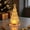 E, variant on Crystal Christmas Tree Night Light, Battery Powered Tabletop Lamp, Warm LED Glow, Cozy Winter Holiday Indoor Decor, Star Topped Ornament