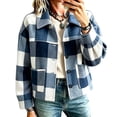 thumbnail image 2 of PiGOGI Womens Long Sleeve Cardigan Coat Button Front Jacket with Turndown Collar and Pockets Casual Soft Outerwear for Daily Wear, 2 of 7