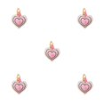 thumbnail image 1 of Langgg Keyring Keyholder DIY Small Decorative Purse Pendent Multipurpose Sweet Gift Workmanship Bag Decor Heart Keychain Pink 5Set, 1 of 6