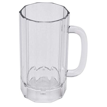 G.E.T. Shatter-Resistant Plastic Beer Mug / Stein, 20 Ounce, Polycarbonate, 00087-PC-CL-EC (Set of 4)