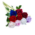 thumbnail image 4 of Cascada de pared de rosas de franela de una sola perla, simulación de flores falsas, arreglo floral, decoración del hogar, 4 of 4