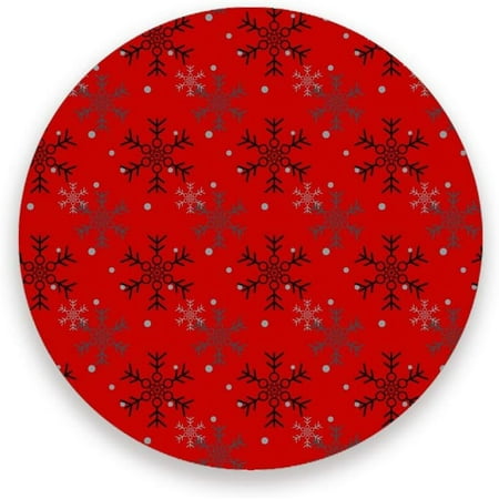 

BESTKITTY Coasters for Drinks Cork Ceramic Cup Mat Waterproof Place Mats Christmas Snowflakes Pattern for Unique Present Housewarming Living Room Decor 2 PCS