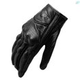 thumbnail image 2 of bsddp guantes de piel de oveja genuinos transpirables full-fingers duraderos perforados guantes de cuero protector de mano para motor de carreras, 2 of 4