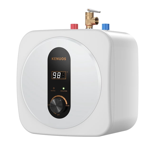 Calentador de agua instantáneo bajo fregadero KENUOS de 2,5 galones, 120 V