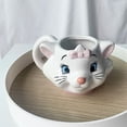 thumbnail image 3 of Taza de cerámica divertido Anime la gata Marie Aristogatos figuras de acción de juguete encantador Marie tazón taza regalos creativos para niños niñas, 3 of 5