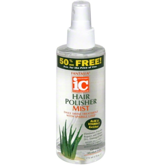 Fantasia Hair Polisher Mist Daily Shine Treatment, 6 oz (Pack of 4)