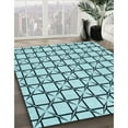 thumbnail image 2 of Ahgly Company Indoor Square Patterned Aquamarine Stone Green Area Rugs, 7' Square, 2 of 6