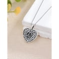 thumbnail image 5 of CACA LADY Urn Necklaces for Ashes 925 Sterling Silver Keepsake Memorial Necklace Cremation Jewelry for Ashes Urn of a Loved One, 5 of 6