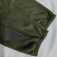 thumbnail image 4 of ZQUUVOU Men's Cotton Pants Loose Fit Casual Lightweight Elastic Waist Summer Beach Pants Olive Green, 4 of 8