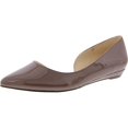 thumbnail image 1 of Zapato plano Saige para mujer de Nine West, marrón medio charol, talla 7.5, 1 of 3