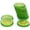 Green, variant on Deago 10PCS Fake Lemon Slice Artificial Fruit Highly Simulation Lifelike Model for Home Party Kitchen Decoration (Orange)