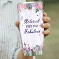 thumbnail image 4 of Retirement Gifts Tumbler with Lid and Straw 20 oz Retired Free and Fabulous Fun Happy Retirement Gifts Coffee Cup For Women, Coworkers or Friends Travel Tumbler Mug, 4 of 6