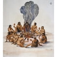 thumbnail image 2 of Algonquian Native Americans, 1585. /Ncarolina Algonquian Native Americans Around A Fire. Watercolor, C1585, By John White. Poster Print by  (18 x 24), 2 of 2