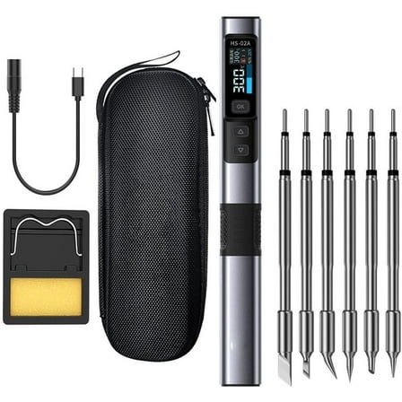 Portable Smart Soldering Iron 100W Powerful Repair Tool Precise Temperature Control