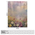 thumbnail image 4 of Orinice Flowers Sky Impressionism Warm Lightweight Blanket Soft Fleece Blankets All Seasons Decor Cow Gifts Blanket 50x60in, 4 of 6