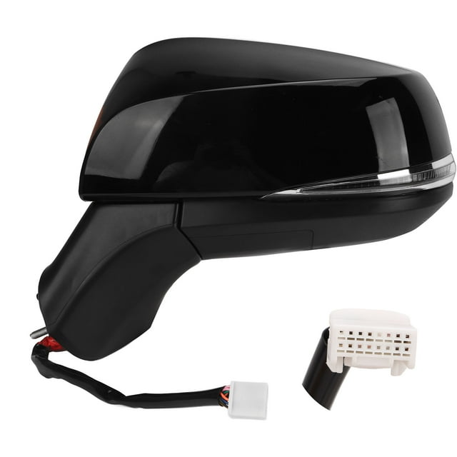 Espejo lateral eléctrico calefactable negro brillante con señal de giro BSM para RAV4 XA50 2019-2022 izquierda Jadeshay A
