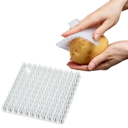 

Multifunctional Fruit and Vegetable Brush Vegetable Brush Scrubber for Food Silicone Bristles Potato Scrubber Brush for Delicate or Tough-Skinned Vegetables