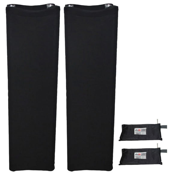 ProX XTC-SQ328TS-B 3.28FT Black Lycra Cover Sleeve for Quad Truss Segment 2-Pack